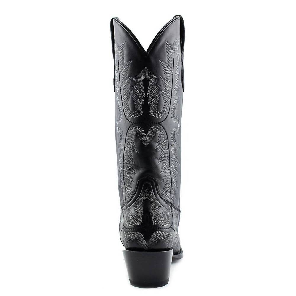 NEW CORRAL women's picasso full stitch snip toe cowgirl boots in black and silve - Picture 4 of 6